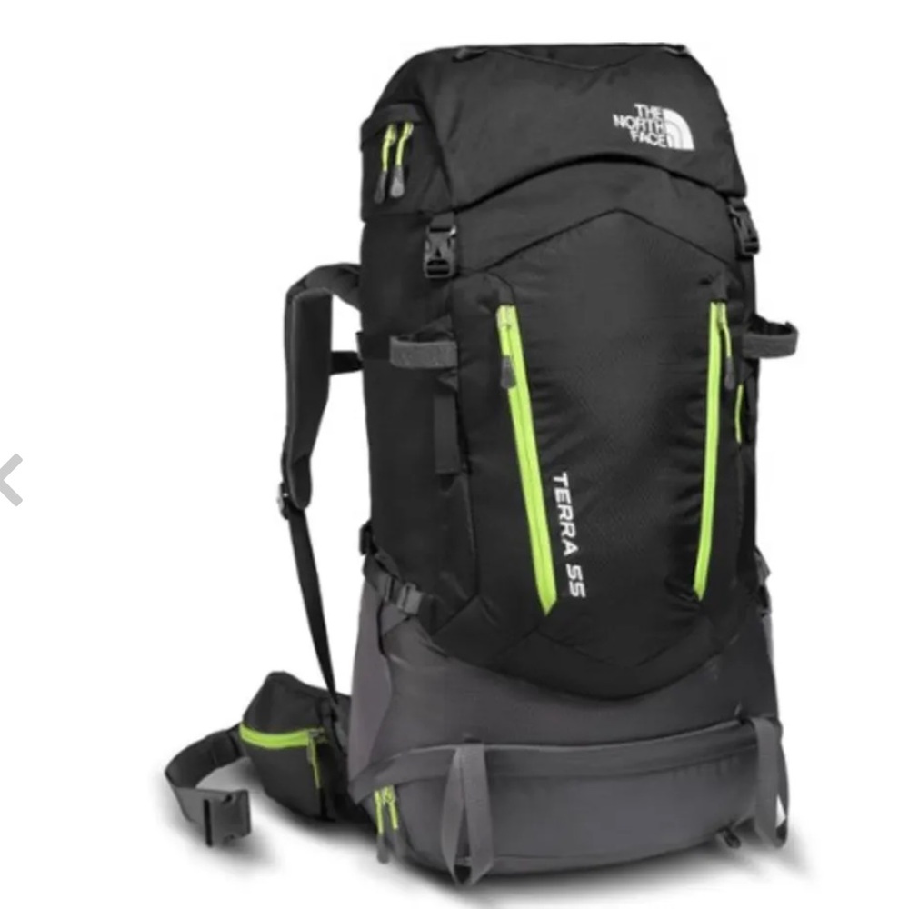 The North Face - Terra 55 pack - youth- black/wild lime